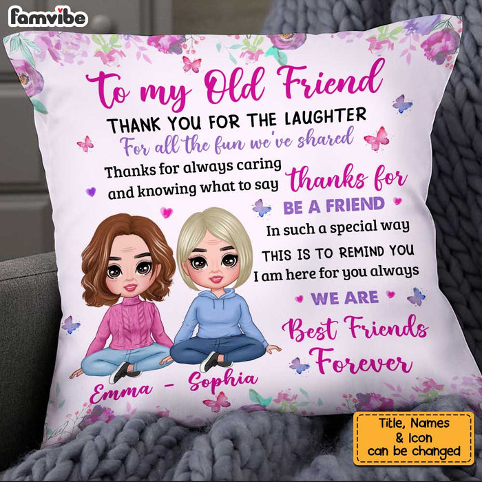Personalized To My Old Friend Pillow OB281 23O34 1