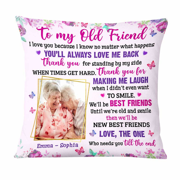 Personalized Friends I Love You Old Friends Photo Pillow OB283 32O47 1