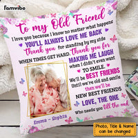 Personalized Friends I Love You Old Friends Photo Pillow OB283 32O47 thumb 1
