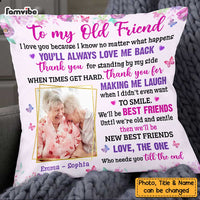 Personalized Friends I Love You Old Friends Photo Pillow OB283 32O47 thumb 1
