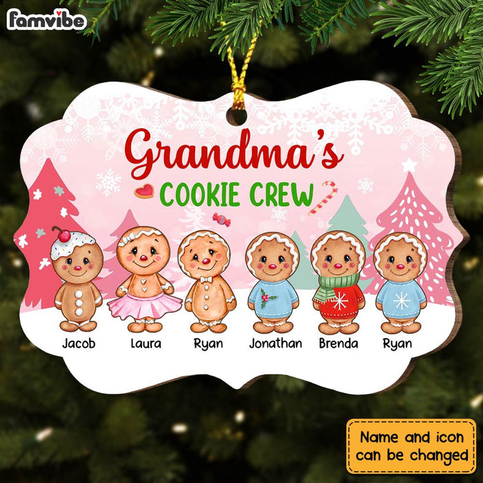 Personalized Personalized Grandma's Cookie Crew Benelux Ornament OB64 30O28 1