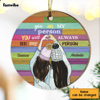 Personalized You Are My Person Circle Ornament OB274 36O47 thumb 1