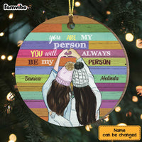 Personalized You Are My Person Circle Ornament OB274 36O47 thumb 1
