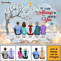 Personalized Memo Butterflies I Am Always With You Benelux Ornament OB313 30O53 thumb 1