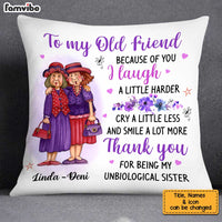 Personalized Old Friend Smile A Lot More Pillow OB253 36O34 thumb 1