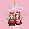 Personalized Friends Forever Christmas Circle Ornament OB311 58O53 1