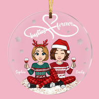 Personalized Friends Forever Christmas Circle Ornament OB311 58O53 thumb 1