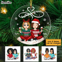 Personalized Friends Forever Christmas Circle Ornament OB311 58O53 thumb 1