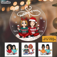 Personalized Friends Forever Christmas Circle Ornament OB311 58O53 thumb 1