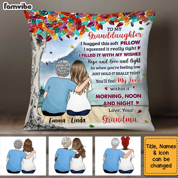 Personalized To My Granddaughter Hug This Pillow OB293 30O34 1