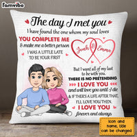 Personalized Couple The Day I Met You Pillow NB75 85O28 thumb 1