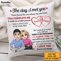 Personalized Couple The Day I Met You Pillow NB75 85O28 thumb 1
