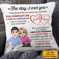 Personalized Couple The Day I Met You Pillow NB75 85O28 thumb 1