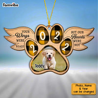 Personalized Dog Memo Your Wings Were Ready Photo Ornament OB312 32O34 thumb 1