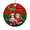 Personalized Friend Always Better Together Circle Ornament NB23 23O58 1