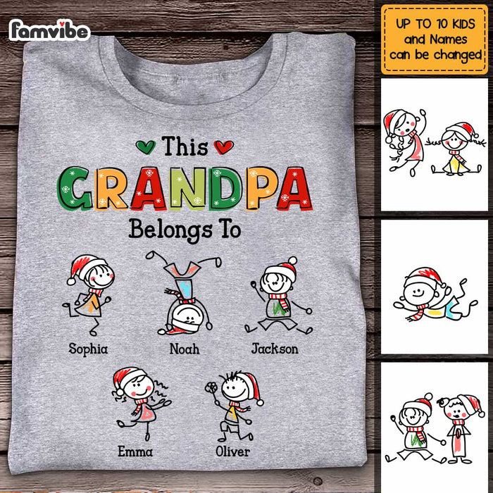 Personalized This Grandpa Christmas Shirt - Hoodie - Sweatshirt OB295 36O47 1