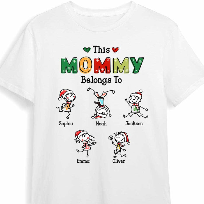 Personalized This Mommy Belongs Christmas Shirt - Hoodie - Sweatshirt OB292 36O47 1