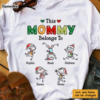 Personalized This Mommy Belongs Christmas Shirt - Hoodie - Sweatshirt OB292 36O47 thumb 1