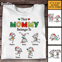 Personalized This Mommy Belongs Christmas Shirt - Hoodie - Sweatshirt OB292 36O47 thumb 1