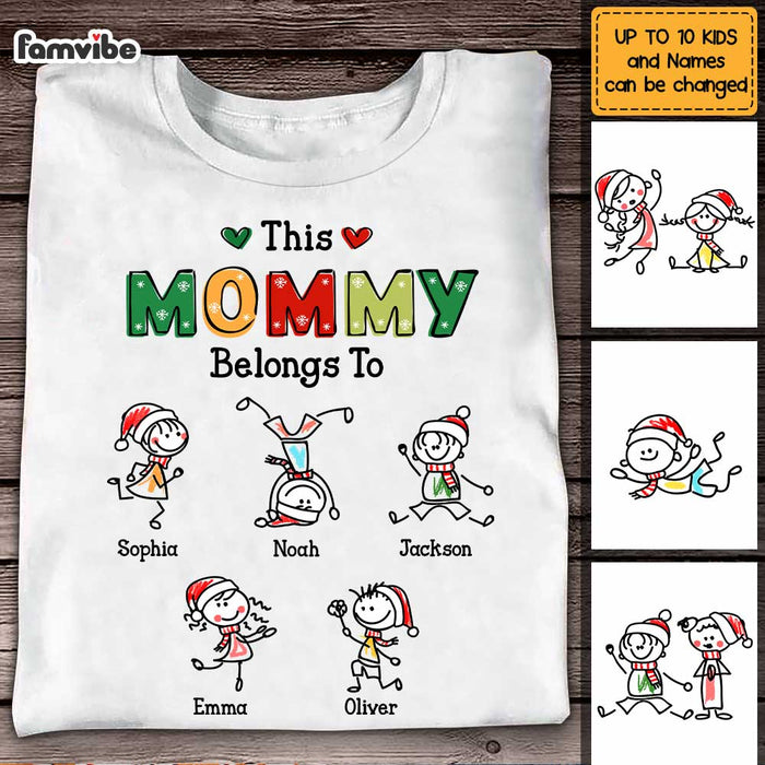 Personalized This Mommy Belongs Christmas Shirt - Hoodie - Sweatshirt OB292 36O47 1
