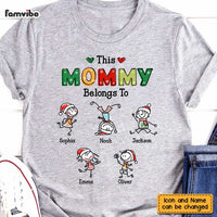 Personalized This Mommy Belongs Christmas Shirt - Hoodie - Sweatshirt OB292 36O47 thumb 1