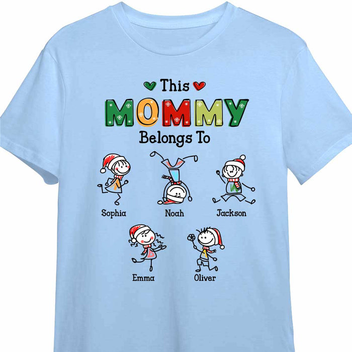 Personalized This Mommy Belongs Christmas Shirt - Hoodie - Sweatshirt OB292 36O47 1