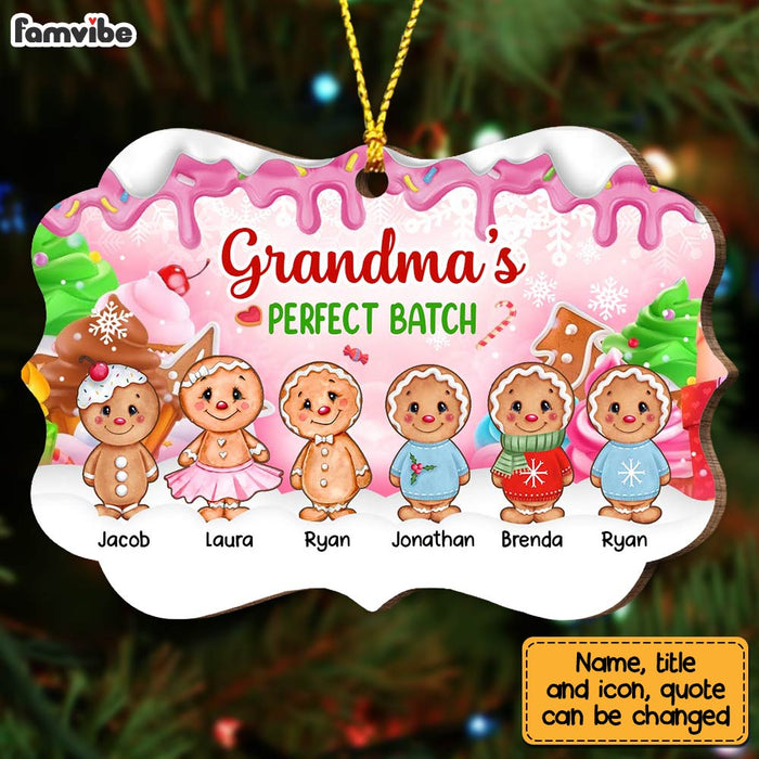 Personalized Grandma's Perfect Batch Christmas Benelux Ornament OB292 58O28 1