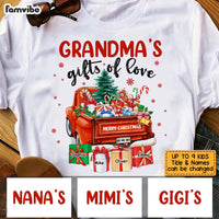 Personalized Grandma's Gifts Of Love Red Truck Shirt - Hoodie - Sweatshirt OB317 32O53 thumb 1