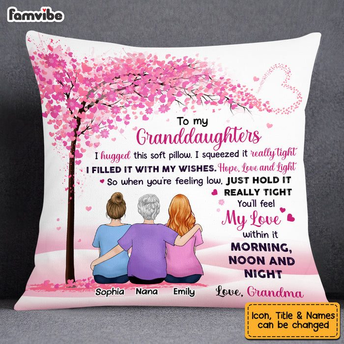 Personalized  To My Granddaughter Love Tree Hug This Pillow OB316 32O53 1