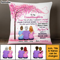 Personalized  To My Granddaughter Love Tree Hug This Pillow OB316 32O53 thumb 1