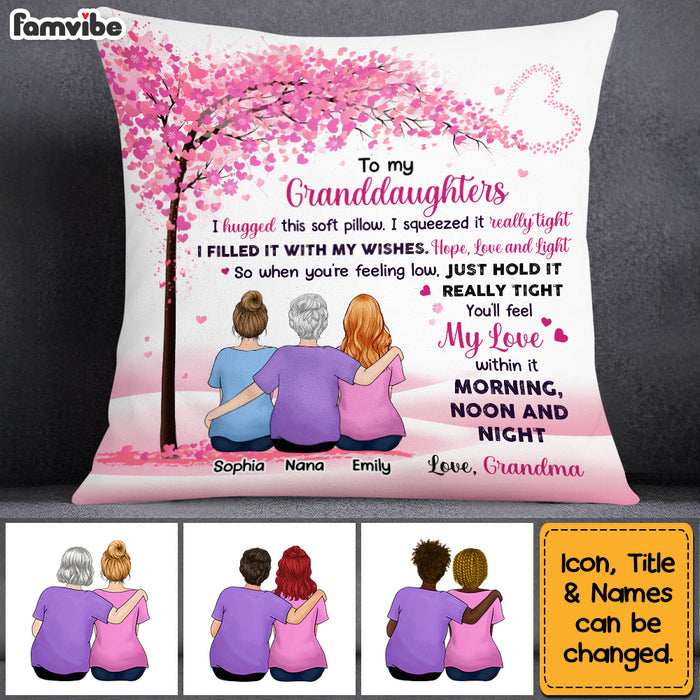 Personalized  To My Granddaughter Love Tree Hug This Pillow OB316 32O53 1