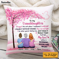 Personalized  To My Granddaughter Love Tree Hug This Pillow OB316 32O53 thumb 1