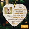 Personalized Dog Photo Memo I'm Right Inside Your Heart Heart Ornament OB314 32O34 1