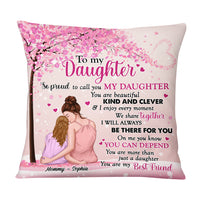 Personalized Proud Of My Daughter Pink Tree Pillow OB313 23O69 thumb 1