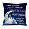 Personalized Hug This Grandson To The Moon And Back Pillow OB314 30O47 1