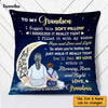 Personalized Hug This Grandson To The Moon And Back Pillow OB314 30O47 1