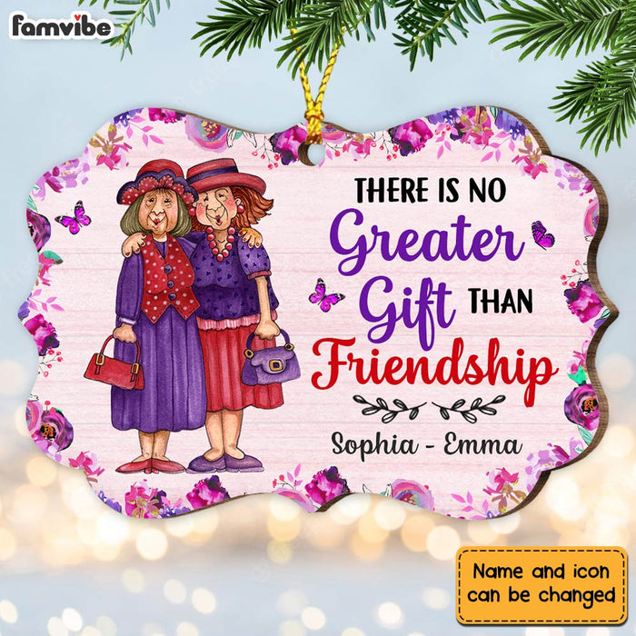 Personalized There Is No Greater Gift Than Friendship Benelux Ornament NB12 32O28 1