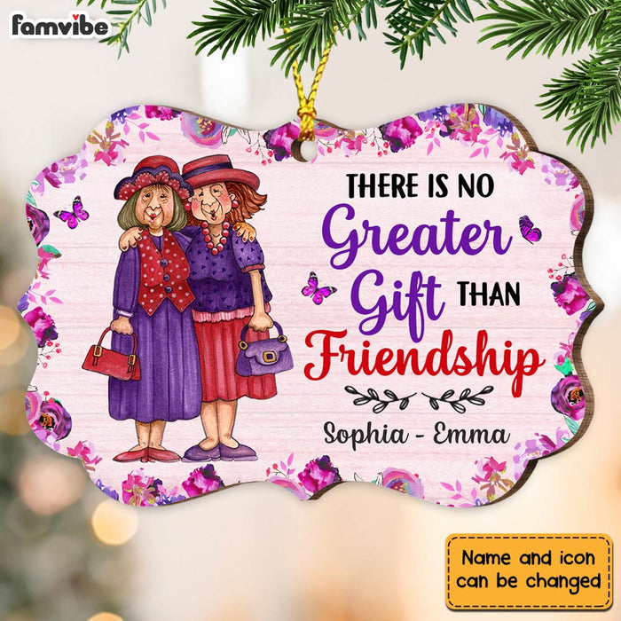 Personalized There Is No Greater Gift Than Friendship Benelux Ornament NB12 32O28 1