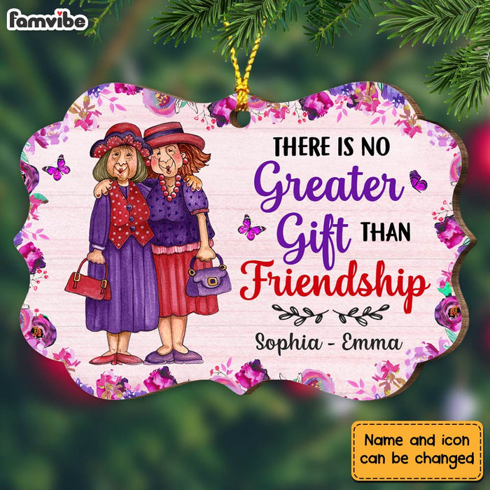 Personalized There Is No Greater Gift Than Friendship Benelux Ornament NB12 32O28 1