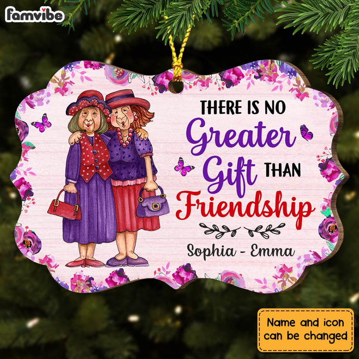 Personalized There Is No Greater Gift Than Friendship Benelux Ornament NB12 32O28 1