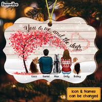 Personalized Dog Couple Christmas Benelux Ornament NB31 85O53 thumb 1