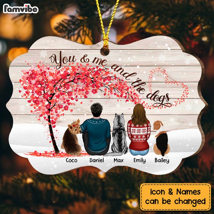 Personalized Dog Couple Christmas Benelux Ornament NB31 85O53 1