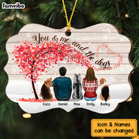 Personalized Dog Couple Christmas Benelux Ornament NB31 85O53 thumb 1