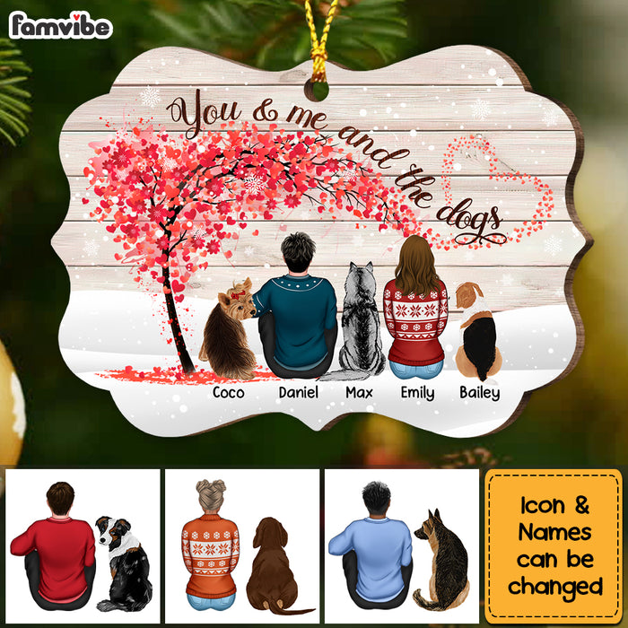 Personalized Dog Couple Christmas Benelux Ornament NB31 85O53 1