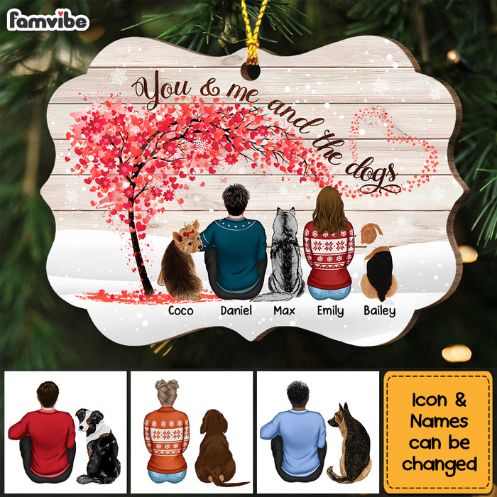 Personalized Dog Couple Christmas Benelux Ornament NB31 85O53 1