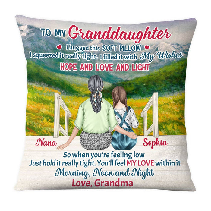 Personalized Granddaughter Hug This Pillow NB11 23O28 1