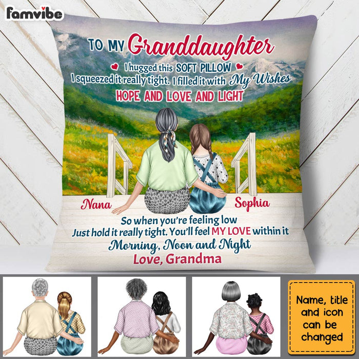 Personalized Granddaughter Hug This Pillow NB11 23O28 1