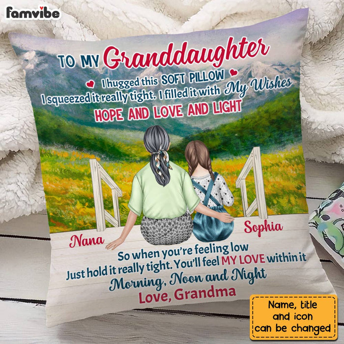 Personalized Granddaughter Hug This Pillow NB11 23O28 1