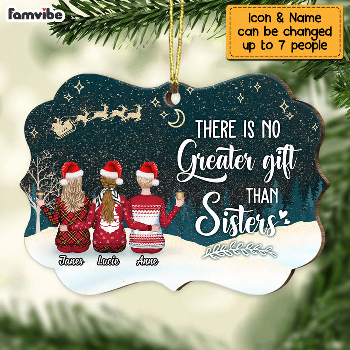 Personalized Friend There Is No Greater Gift Than Sisters Benelux Ornament NB42 32O69 1