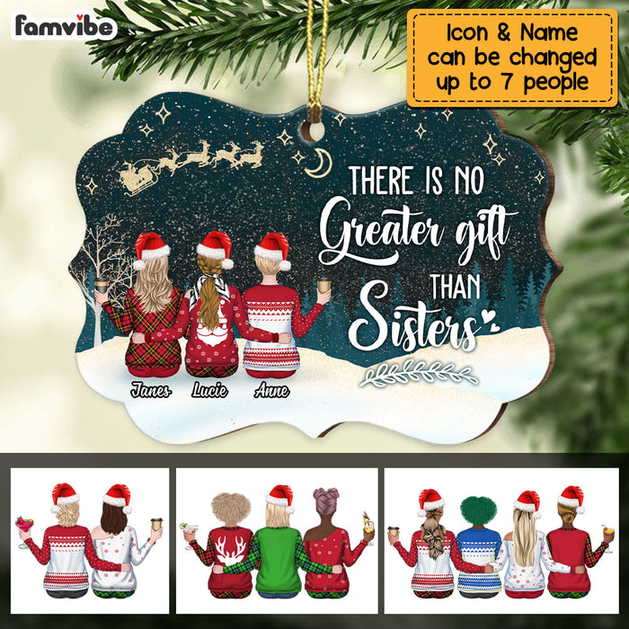 Personalized Friend There Is No Greater Gift Than Sisters Benelux Ornament NB42 32O69 1